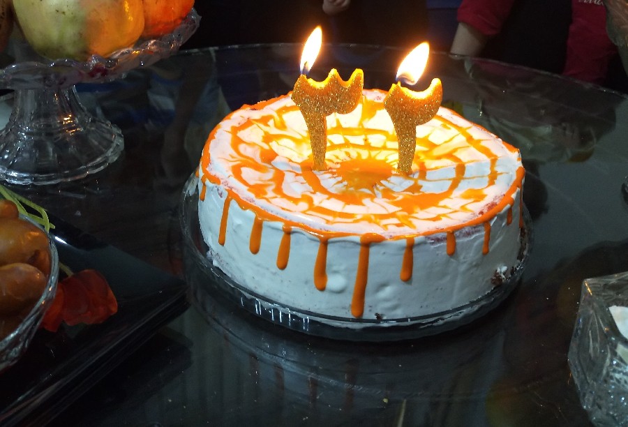 کیک تولد برای خواهر شوهرم درست کردم