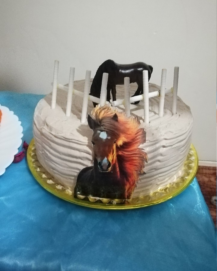 عکس کیک اسبی برای گل پسرم