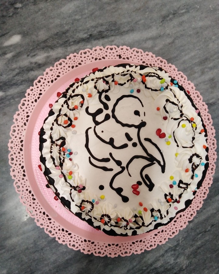 عکس کیک تولد پسر گلم و با مواد ارگانیک روستایی