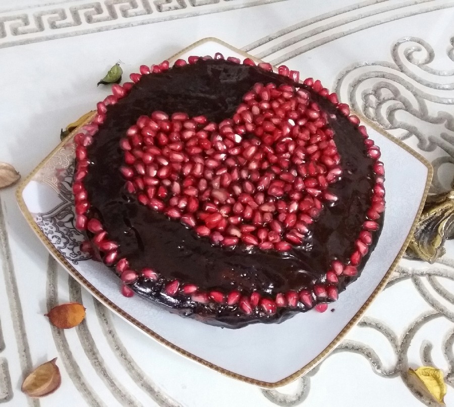کیک تولد همسرم#با سس شکلاتی