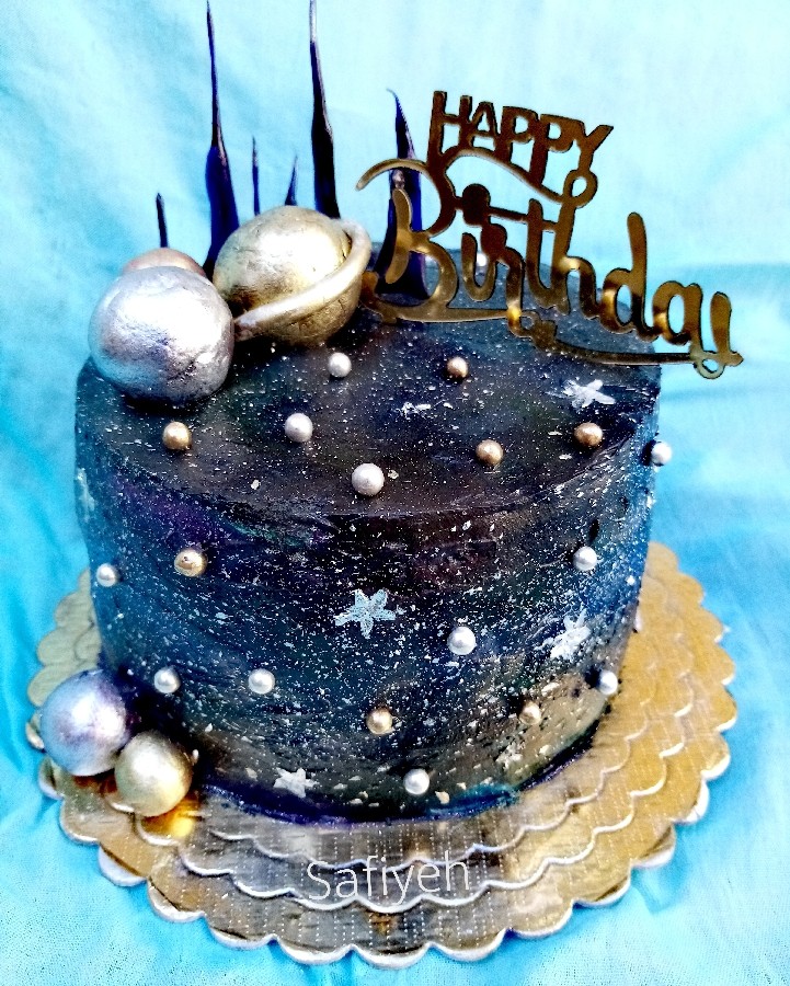 عکس کیک کهکشانی 