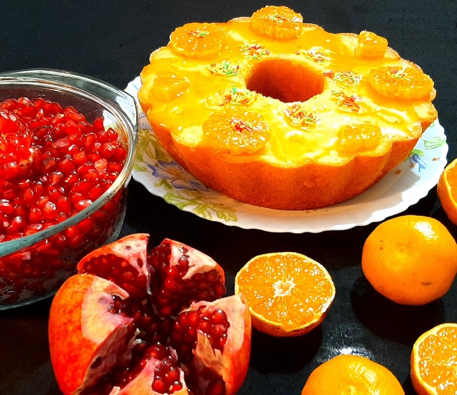 عکس کیک نارنگی ، باسس نارنگی
