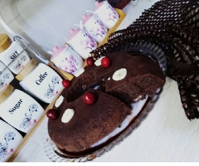 کیک شکلات موزی 
