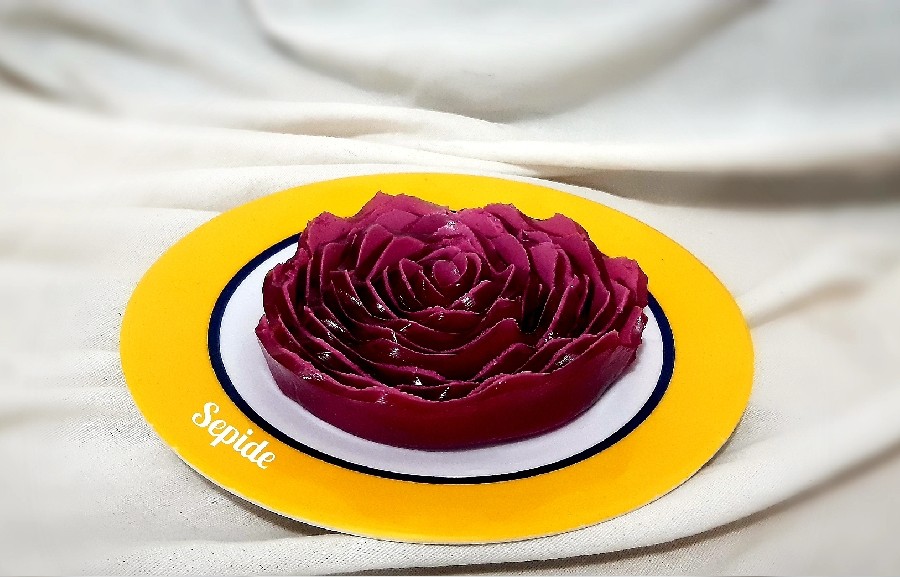 عکس ژله رولی گل رز