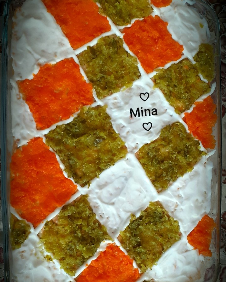 عکس سالاد الویه ی مرغ