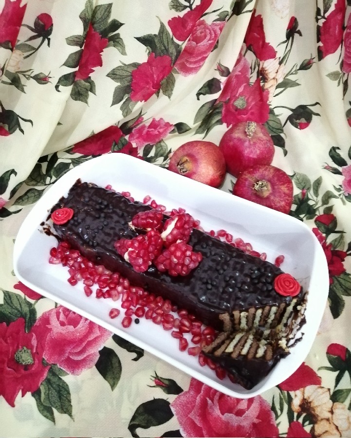 عکس کیک یخچالی خوشمزه ی من