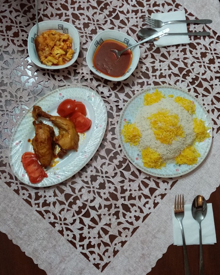 پلو مرغ عروس خانوم