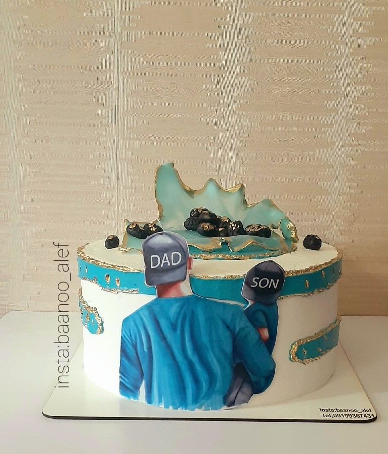 عکس کیک پدر و پسری