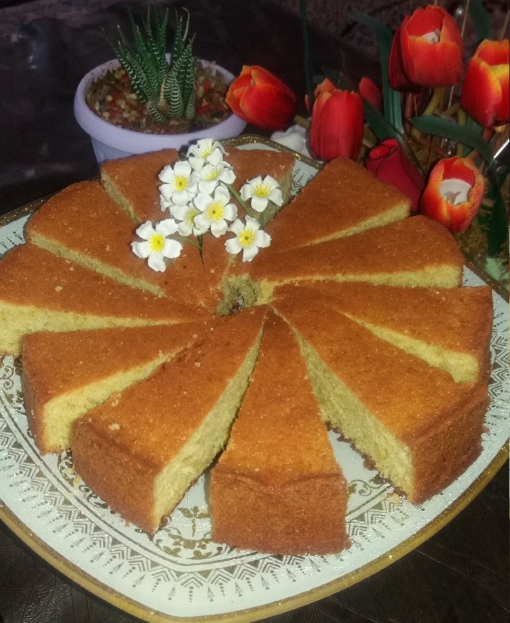 عکس کیک پرتقالی باطعم عالی?