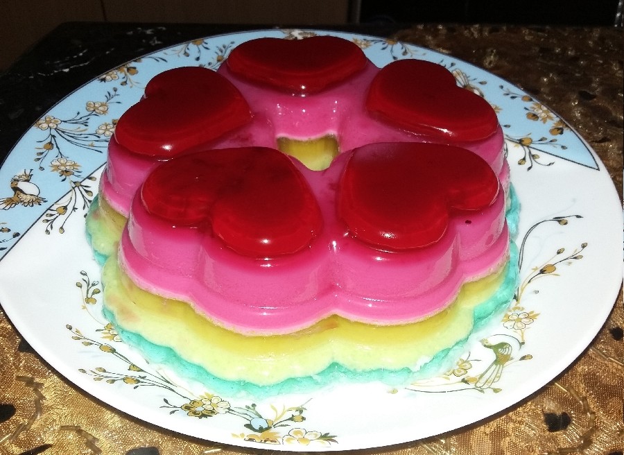 عکس ژله رنگین کمان