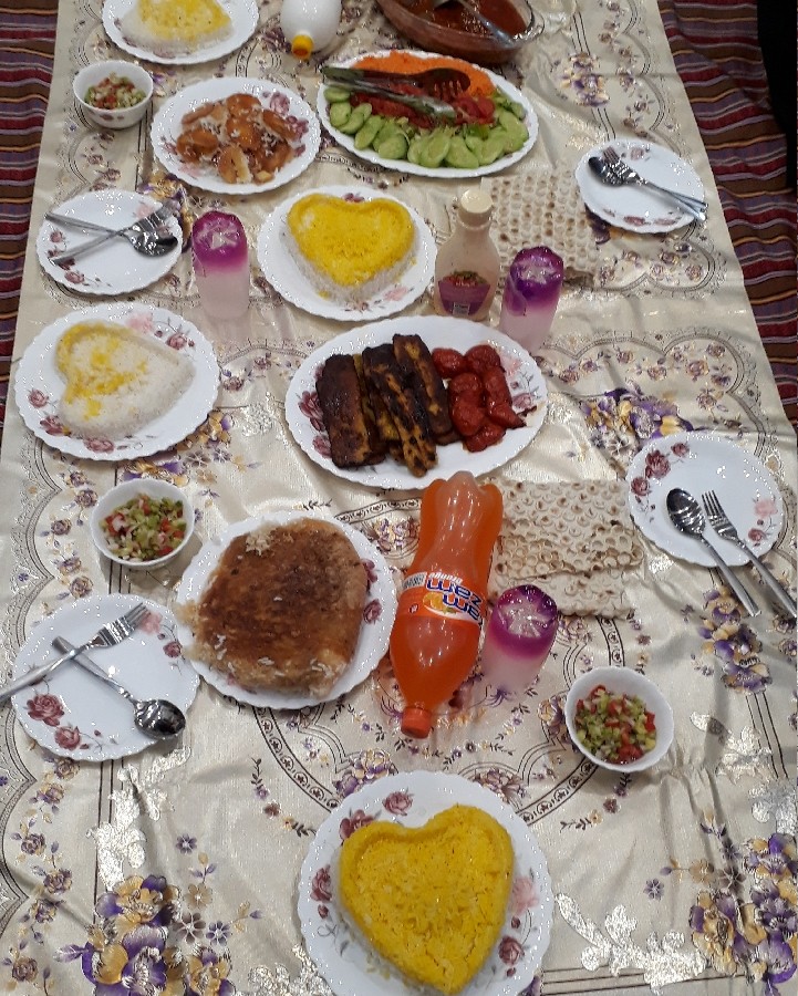 یه شام خوشمزه جاتون خالی دوستان❤❤