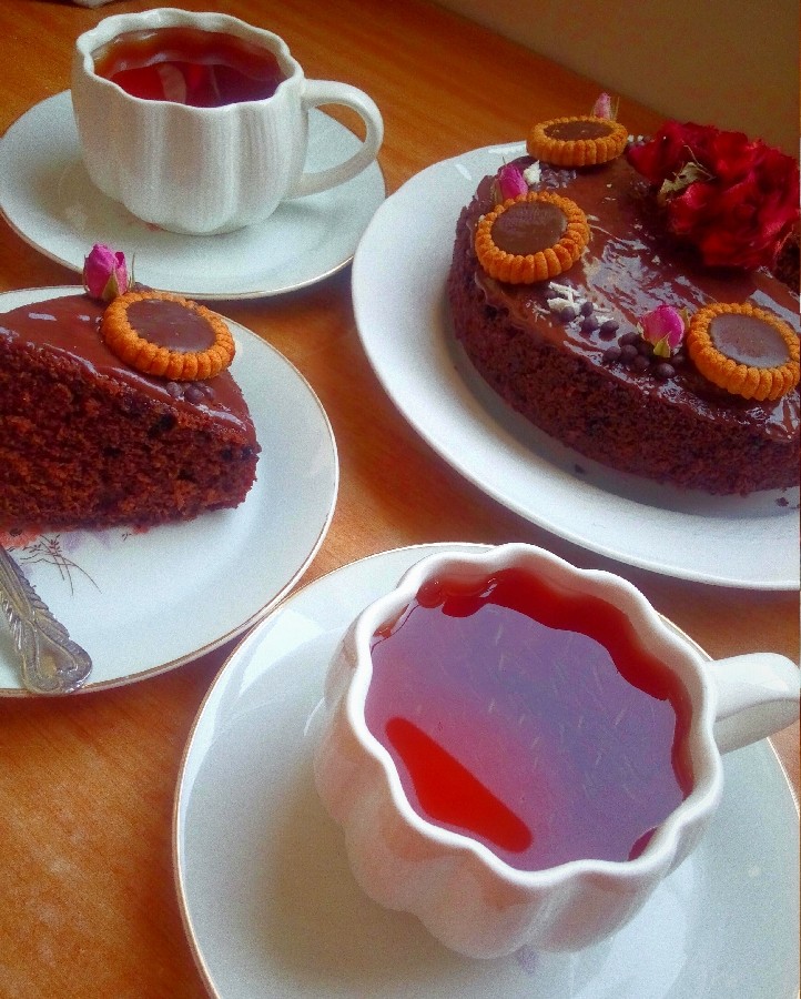 عکس کیک خیس شکلاتی(پست ویژه تولد)