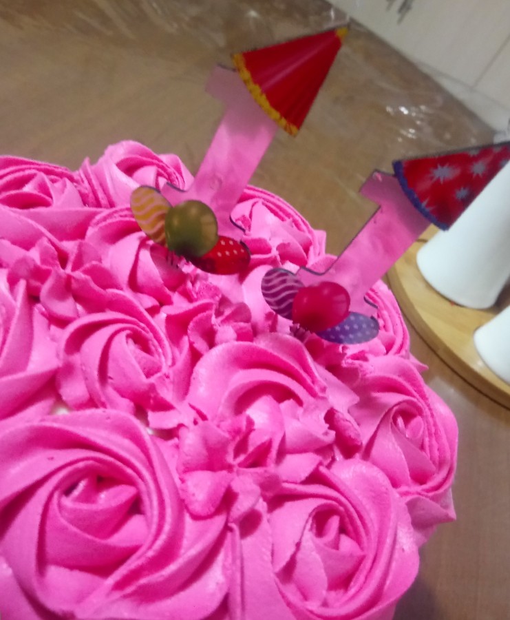 کیک تولد گل دخترم 
