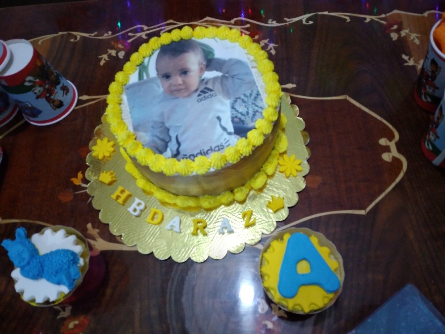 کیک تصویری تولد پسرم
