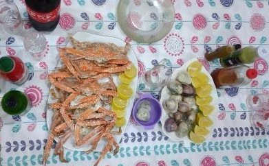 غذای دریایی خوشمزه