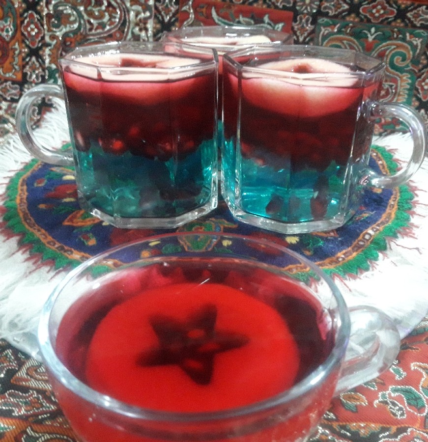 ژله دورنگ تقدیم شما