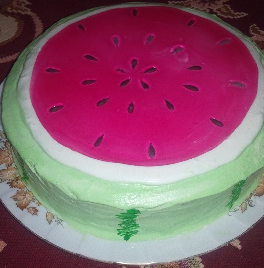 عکس کیک هندوانه یلدا