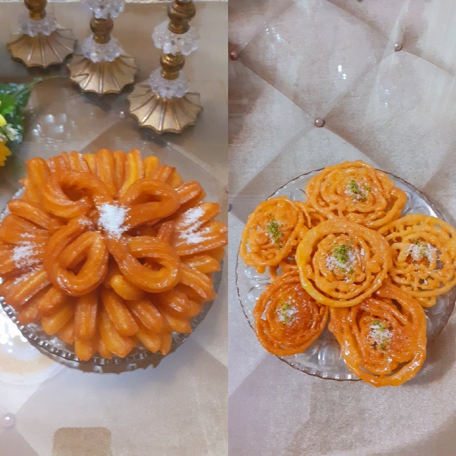 عکس زولبیا وبامیه خوشمزه