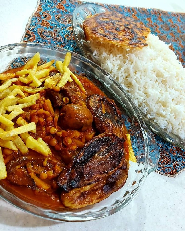 عکس خورشت قیمه بادمجان