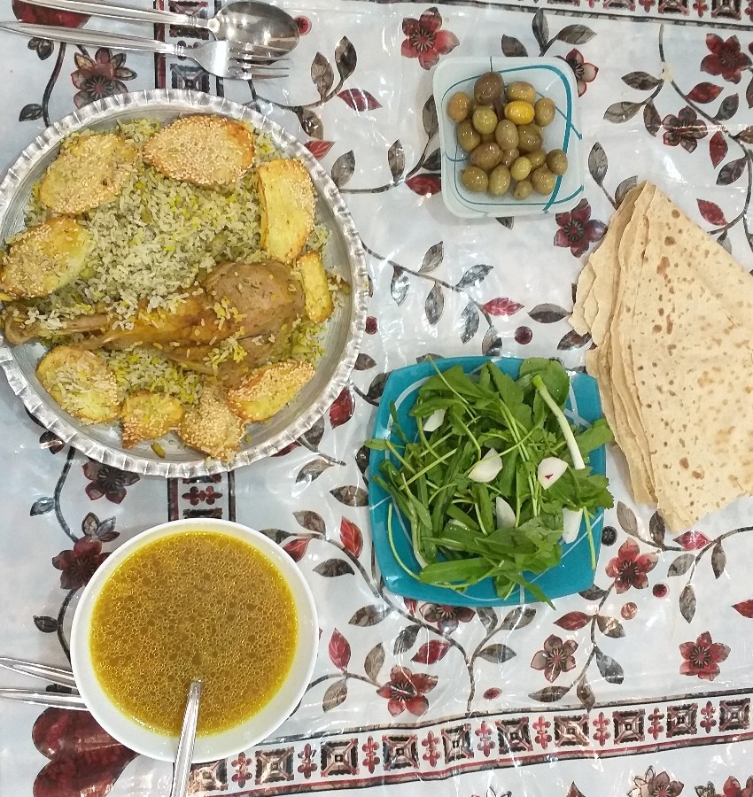 عکس باقالی پلو با بوقلمون
