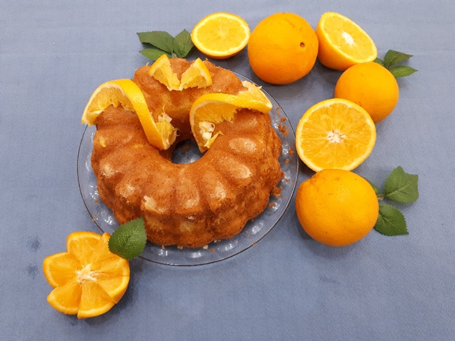 عکس کیک پرتقالی خوشمزه 