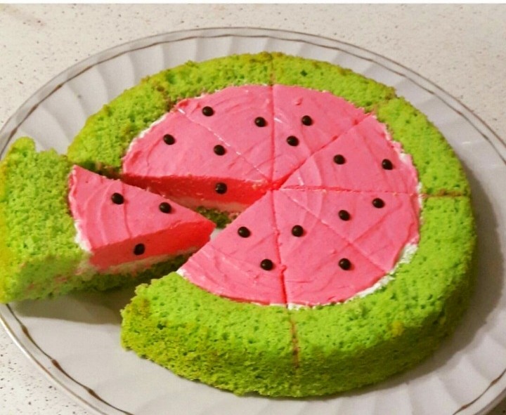 عکس چیز کیک هندوانه