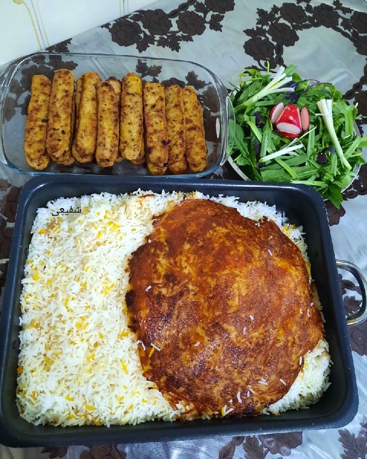 عکس کباب تابه ای مرغ