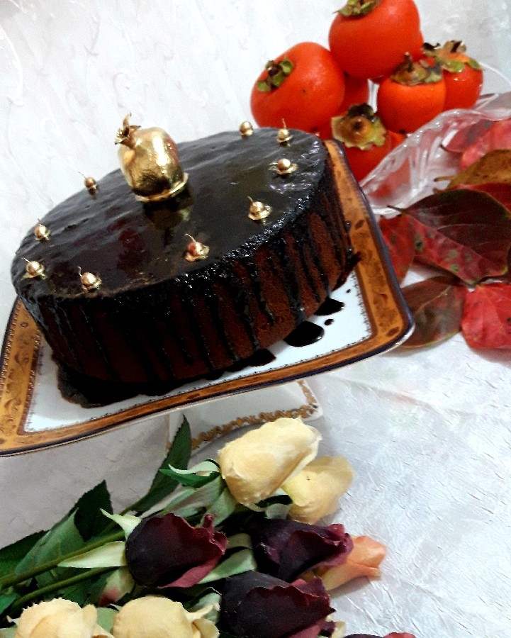 عکس کیک خیس شکلاتی(ویژه تولد)