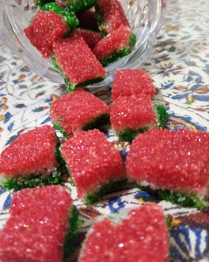 عکس قند هندوانه ای