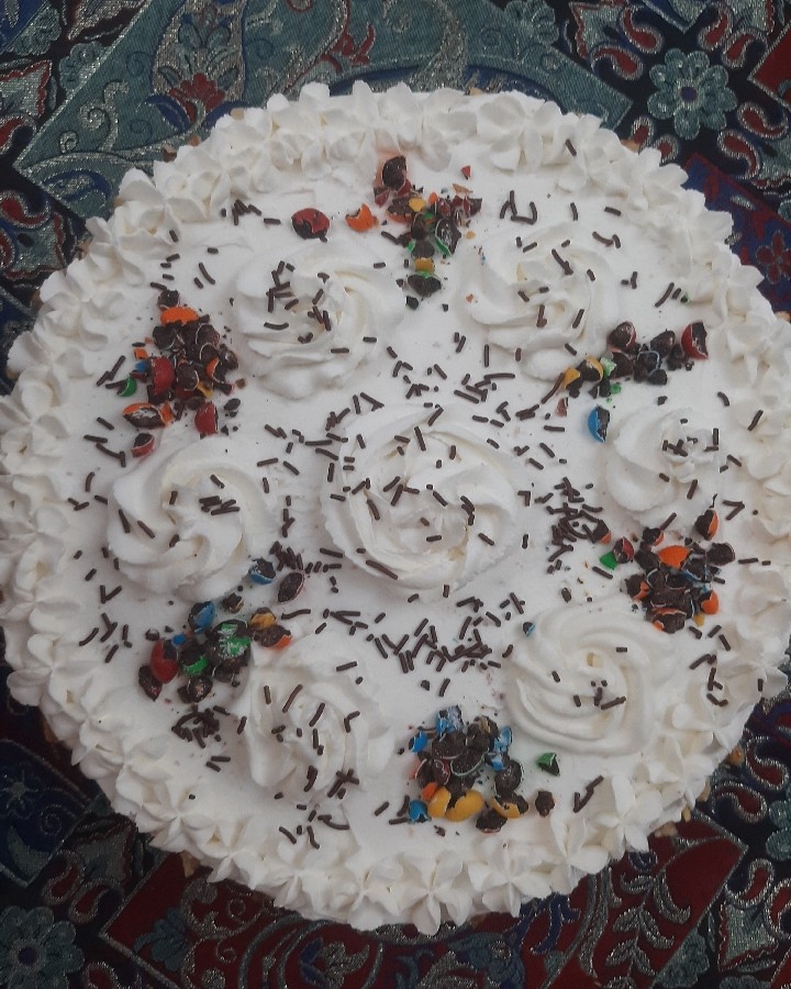 کیک تولد سینا وسحرم ❤که با خواهر گلم درست کردیم.❤