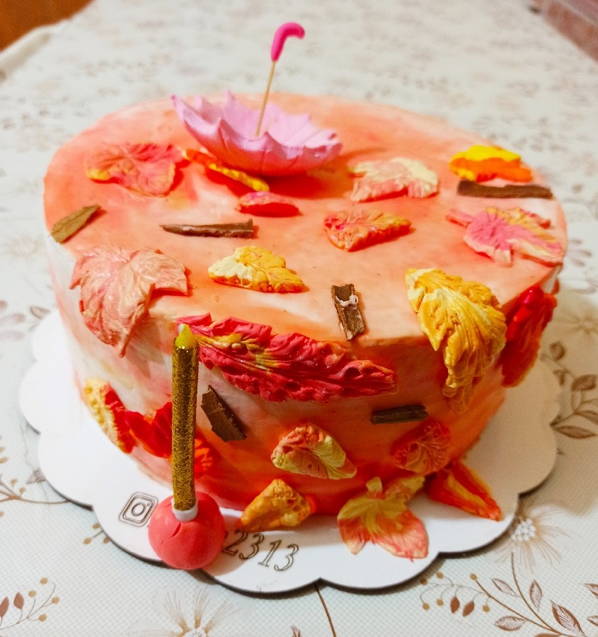 عکس کیک پاییزی
