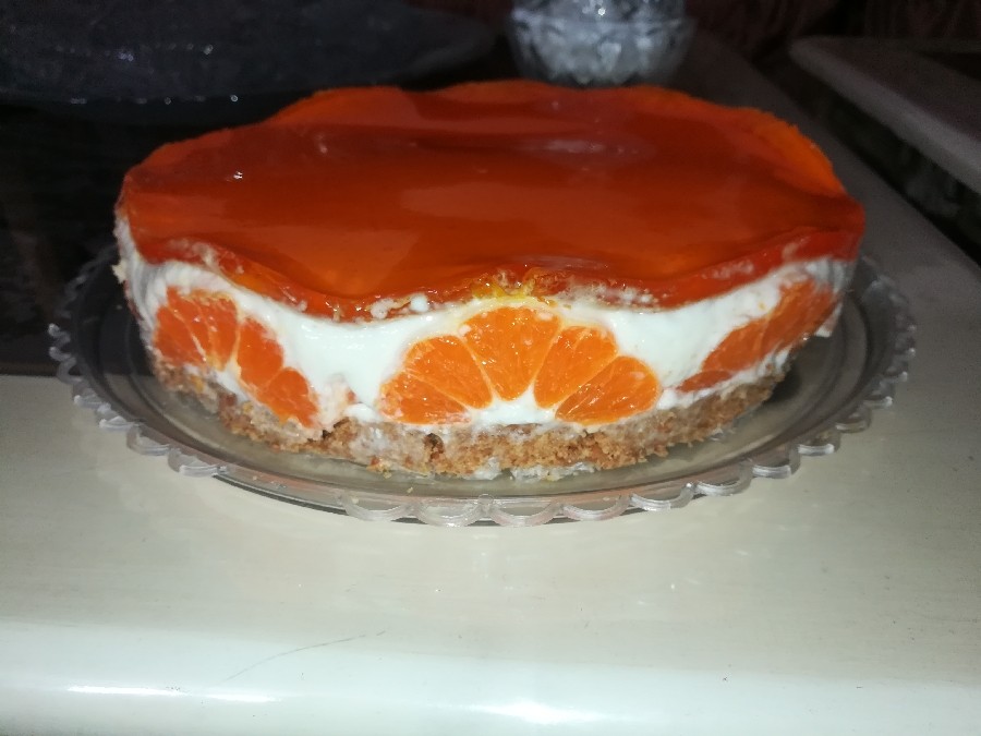 عکس چیز کیک نارنگی 