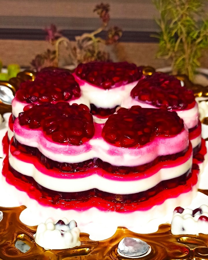 عکس ژله انار و پاناکوتا??