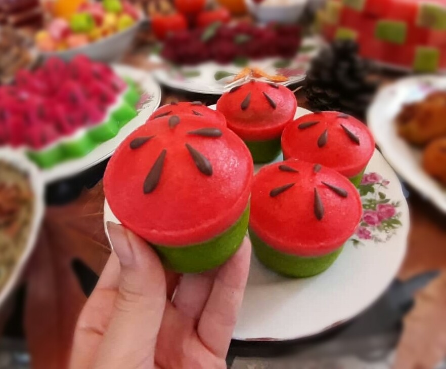 عکس کاپ کیک هندوانهღ