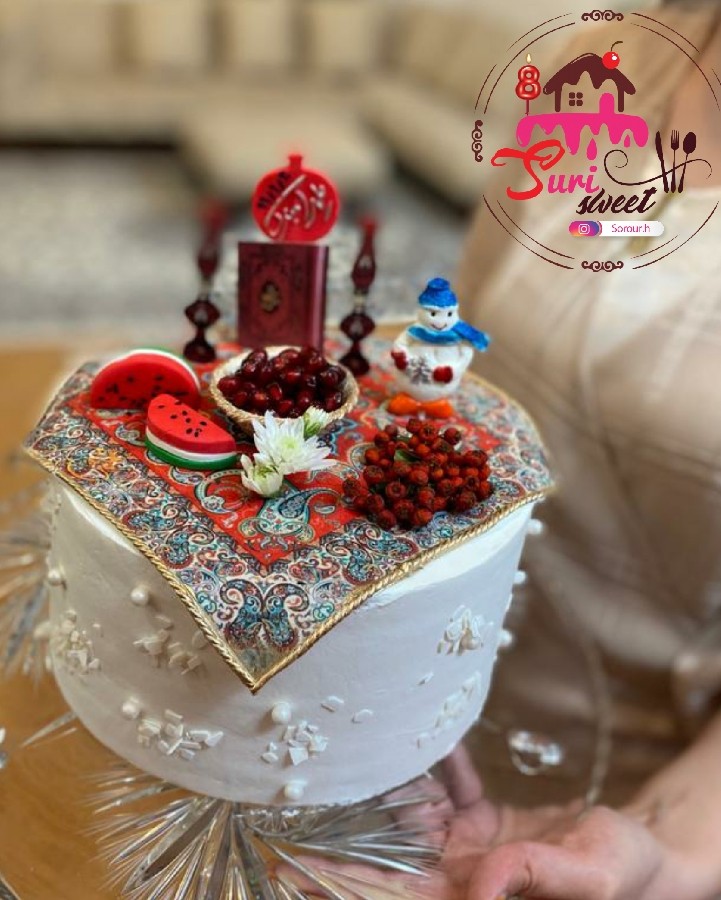 عکس کیک تولد یلدایی