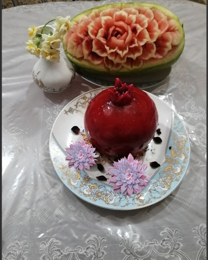 عکس کیک انار
حکاکی هندوانه
