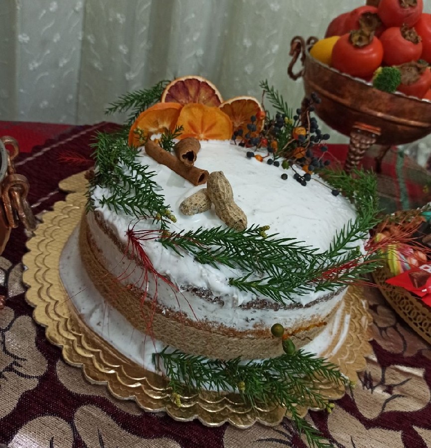 کیک خامه ای با فیلینگ موزوگردو