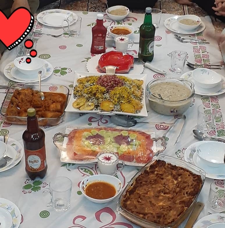 عکس سلام. سفره ی پاگشا، مربوط به خرداد ۹۸