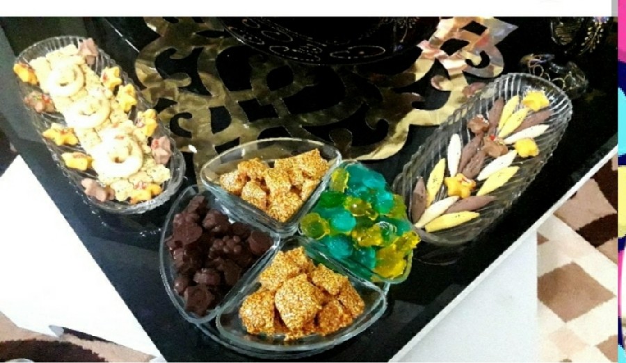 عکس گلچینی از شیرینی های پادرازی وپاستیل وسوهان کنجدی شکلات پشمکی عاشقتون مامان نگاری
