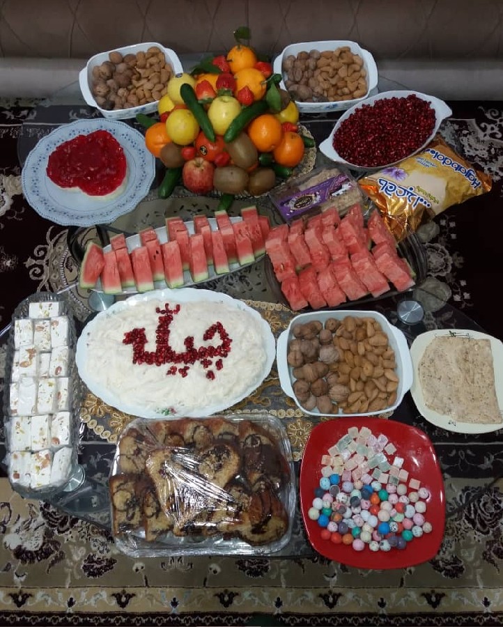 عکس شب یلدا 
شام شب یلدا