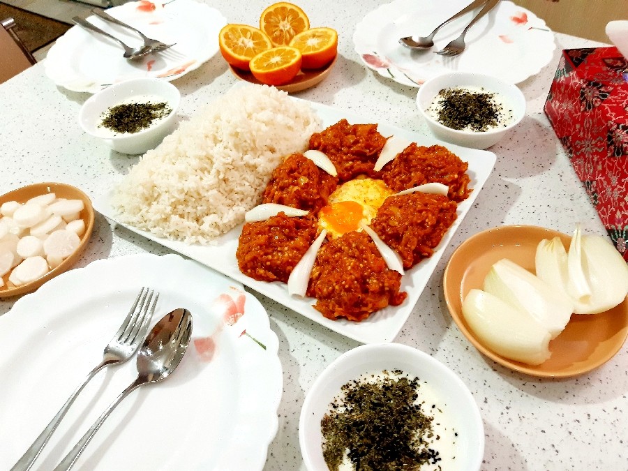 عکس ی ناهار ساده و خوشمزه و یهویی