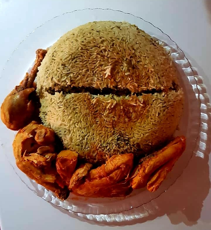 عکس باقالی پلو و مرغ جاتون سبز همراهان عزیزم