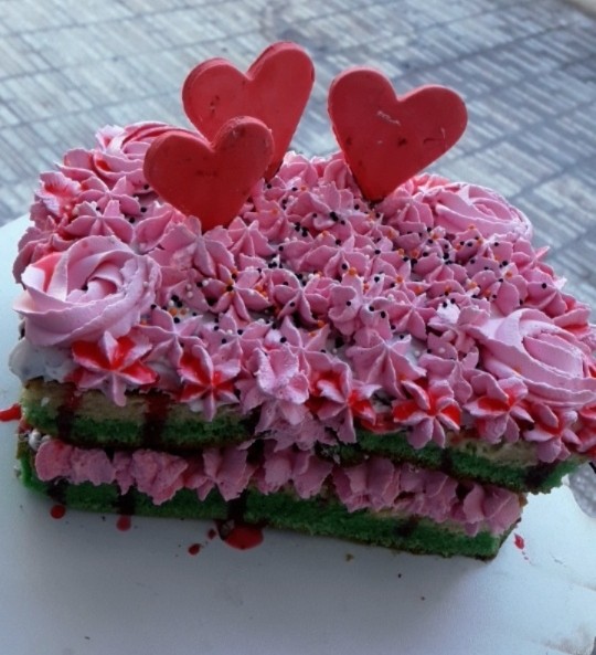کیک خامه ای:)