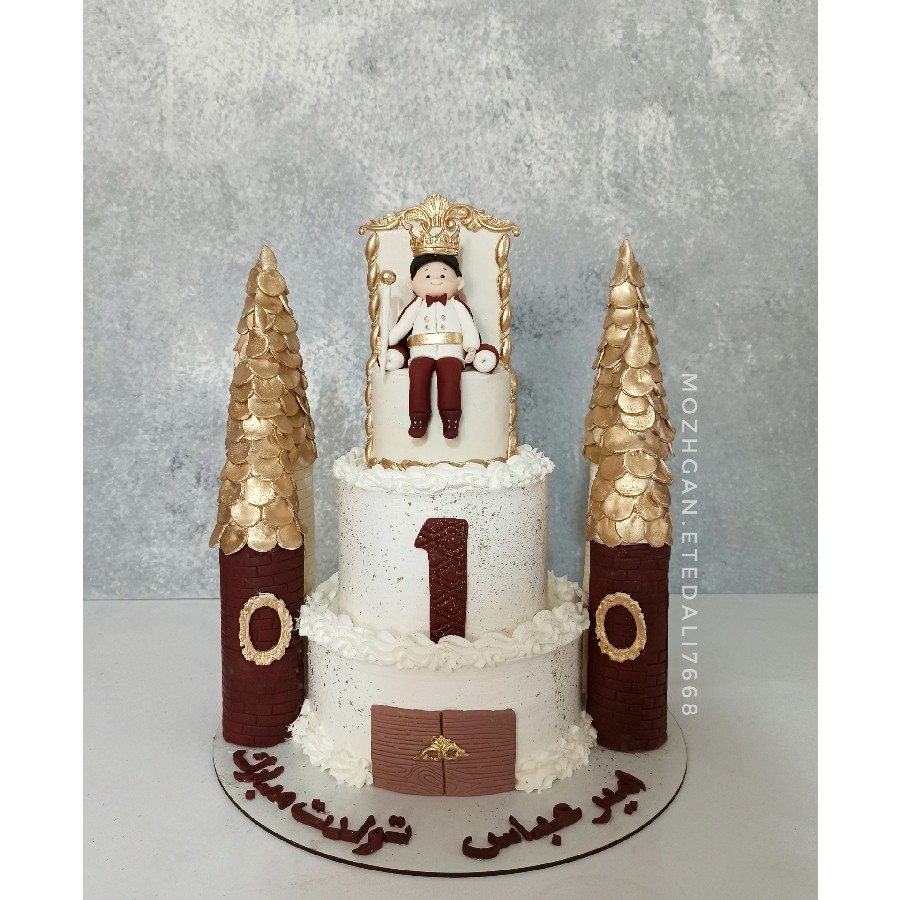 عکس کیک شاهزاده و قصر دو طبقه