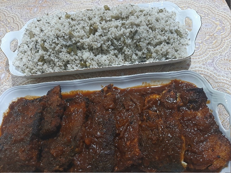 عکس خورش آلوچه ماهی