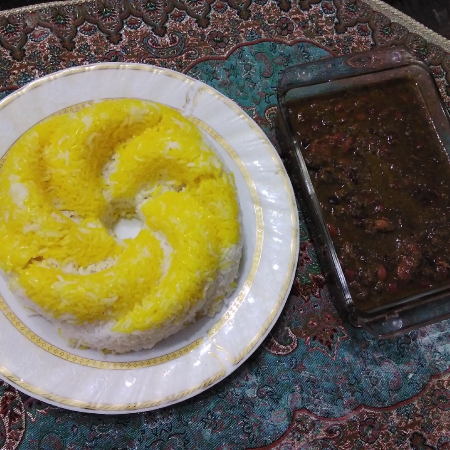 عکس سلام اینم از ناهار امروز ما خورشت سبزی