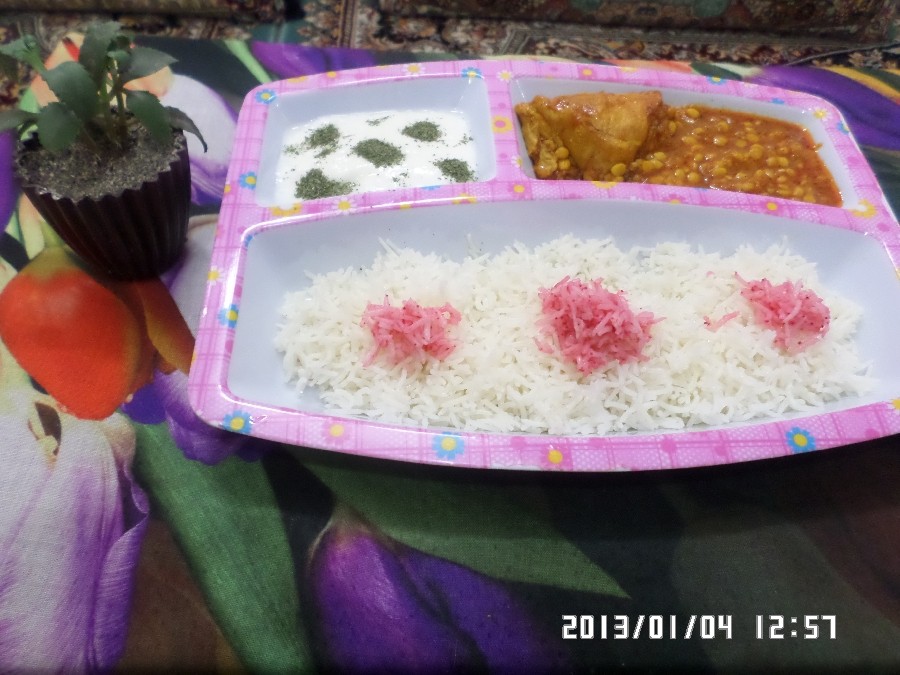عکس برنج و قیمه
