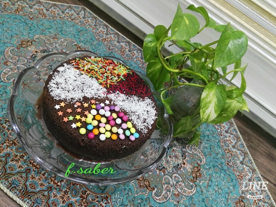 عکس کیک خیس شکلاتی