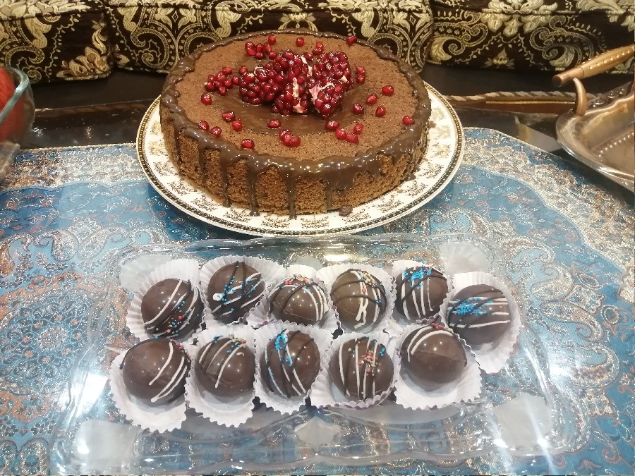 عکس کیک شکلاتی وشکلات های خوشمزه