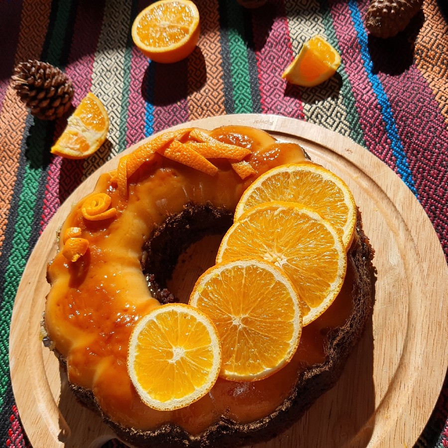 عکس فلن کیک سوئدی Flan cake